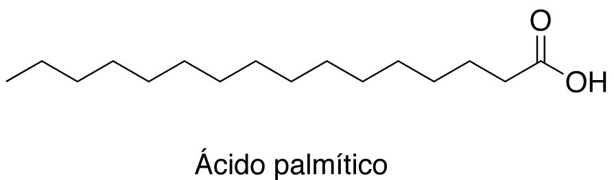 Resultado de imagen para ácido esteárico y ácido palmítico