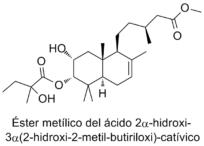 Éster metílico del ácido 2α-acetoxi-3α(2-hidroxi-2-metil-butiriloxi)catívico